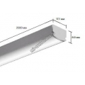 Накладной алюминиевый профиль для светодиодных лент LD profile – 02, 29417